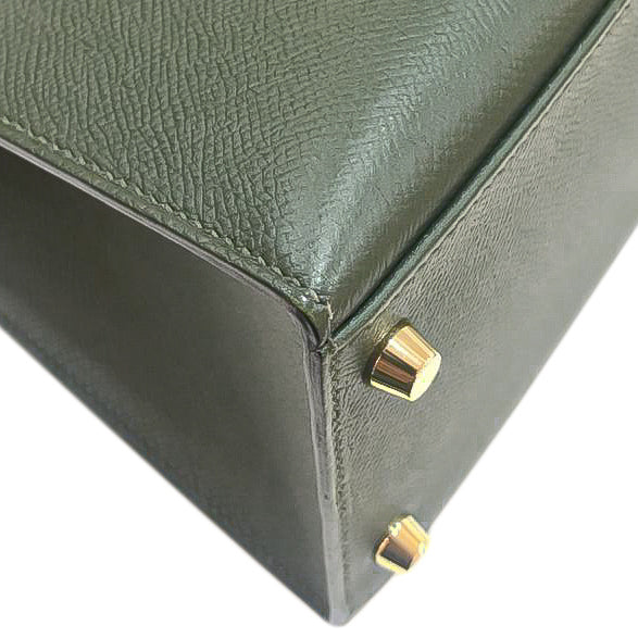 Hermes Vert Anglais Kelly Sellier Bag W- Hermes Scarf-Hermes-THE CLOSET