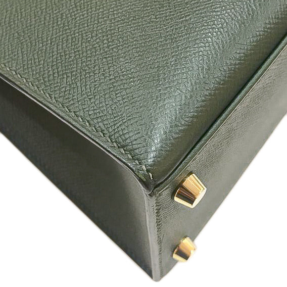 Hermes Vert Anglais Kelly Sellier Bag W- Hermes Scarf-Hermes-THE CLOSET