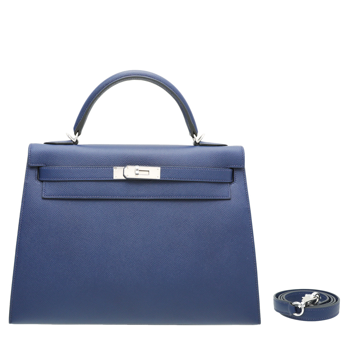 Hermes Bleu Saphir Sellier Kelly 32 Bag-Hermes-THE CLOSET