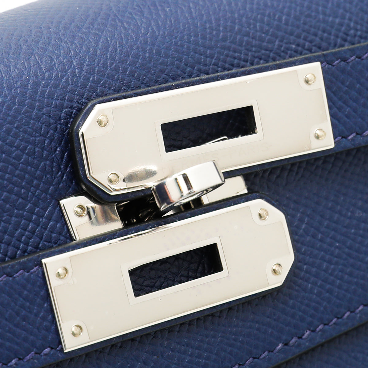 Hermes Bleu Saphir Sellier Kelly 32 Bag-Hermes-THE CLOSET