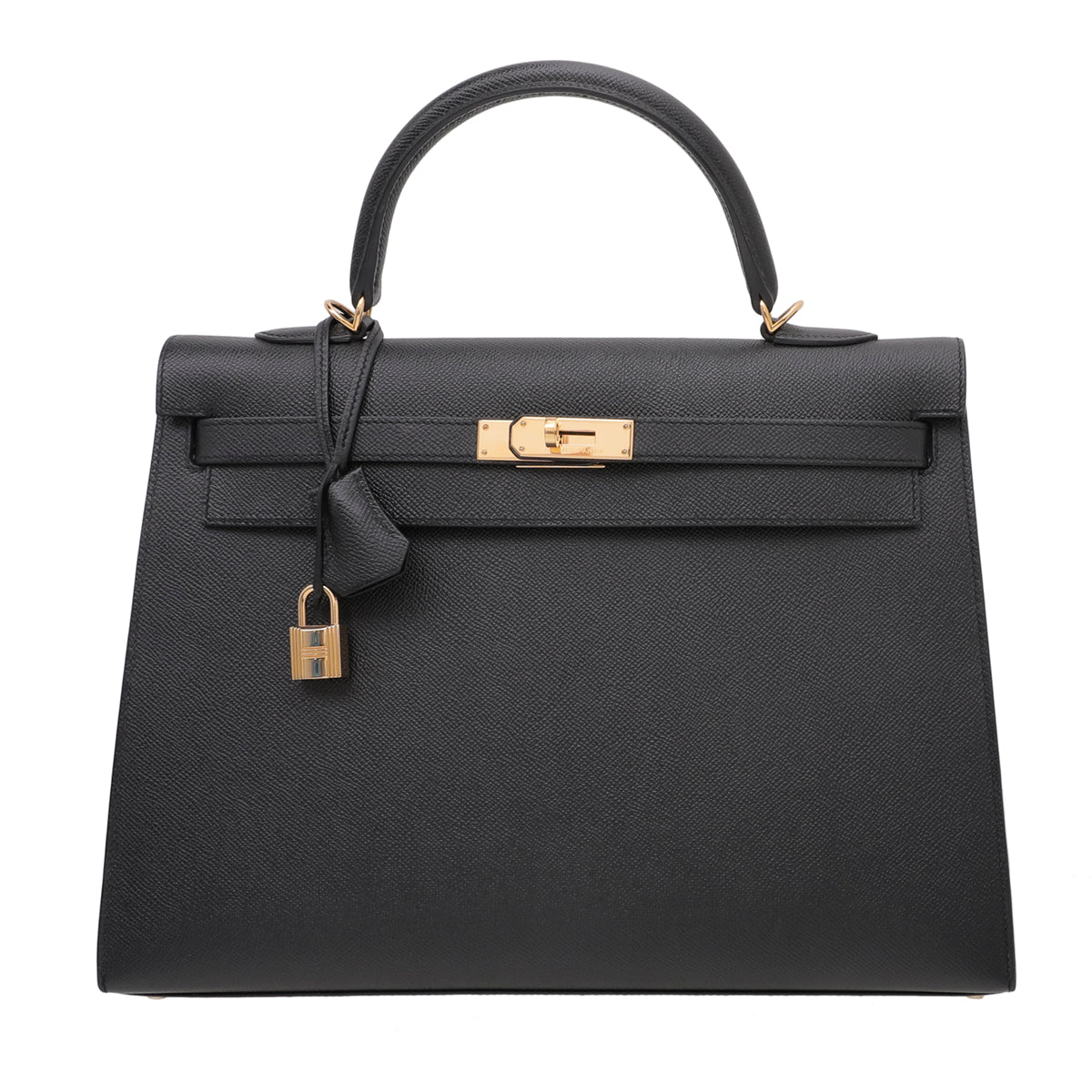 Hermes Black Sellier Kelly 35 Bag-Hermes-THE CLOSET