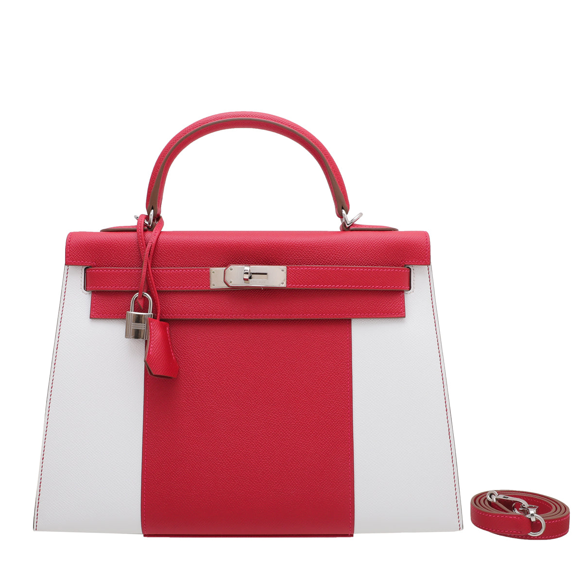 Hermes Bicolor Sellier Kelly Flag 32 Bag-Hermes-THE CLOSET