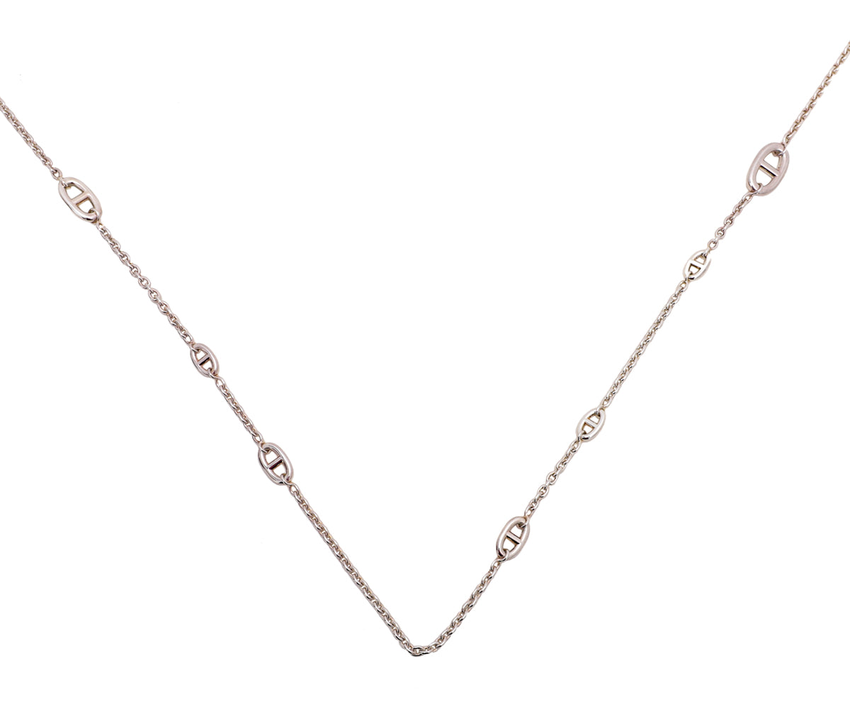 Hermes Sterling Silver Farandole Necklace-Hermes-THE CLOSET