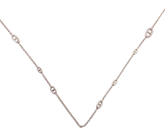 Hermes Sterling Silver Farandole Necklace