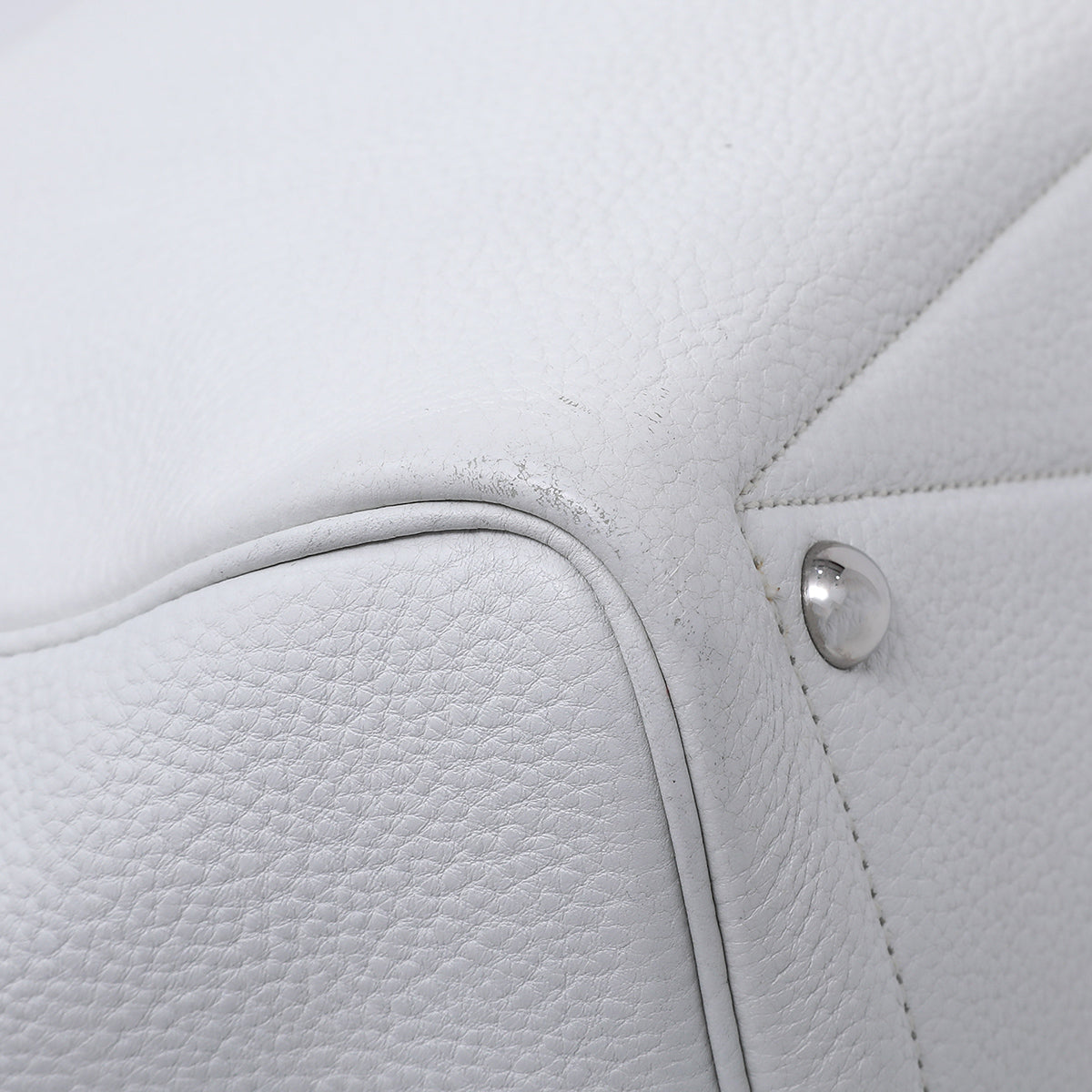 Hermes White Victoria II Fourre – Tout 35-Hermes-THE CLOSET