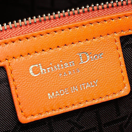 Christian Dior Orange Lady Dior Bag
