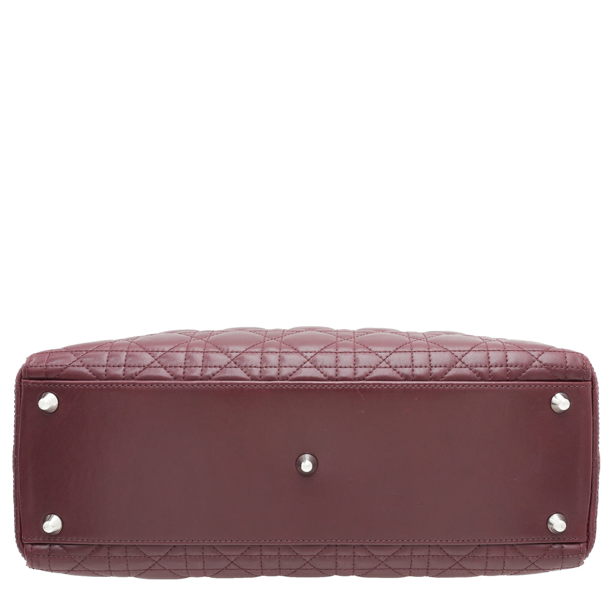 Christian Dior Burgundy Cannage Bow Lady Dior Bag-Christian Dior-THE CLOSET