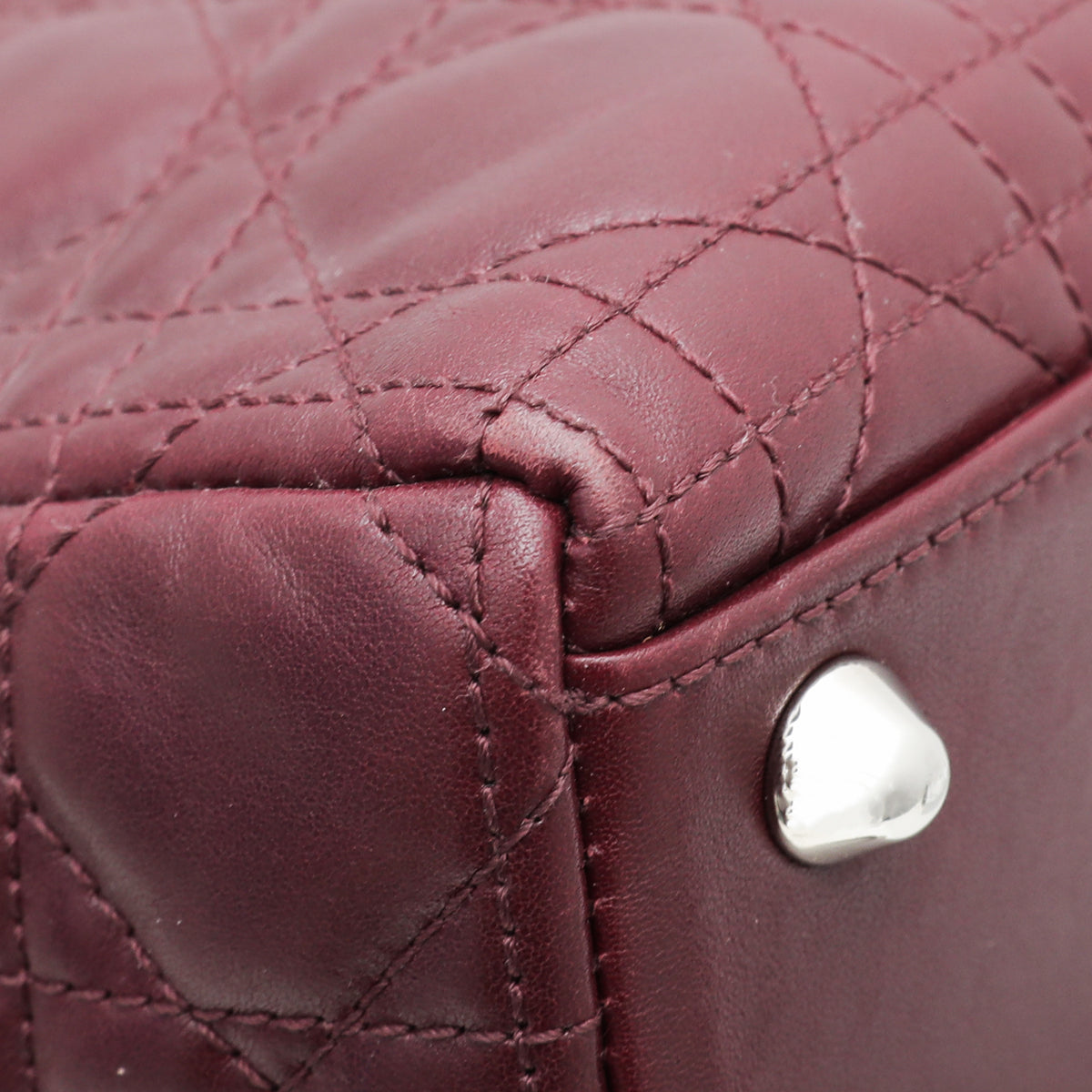 Christian Dior Burgundy Cannage Bow Lady Dior Bag-Christian Dior-THE CLOSET