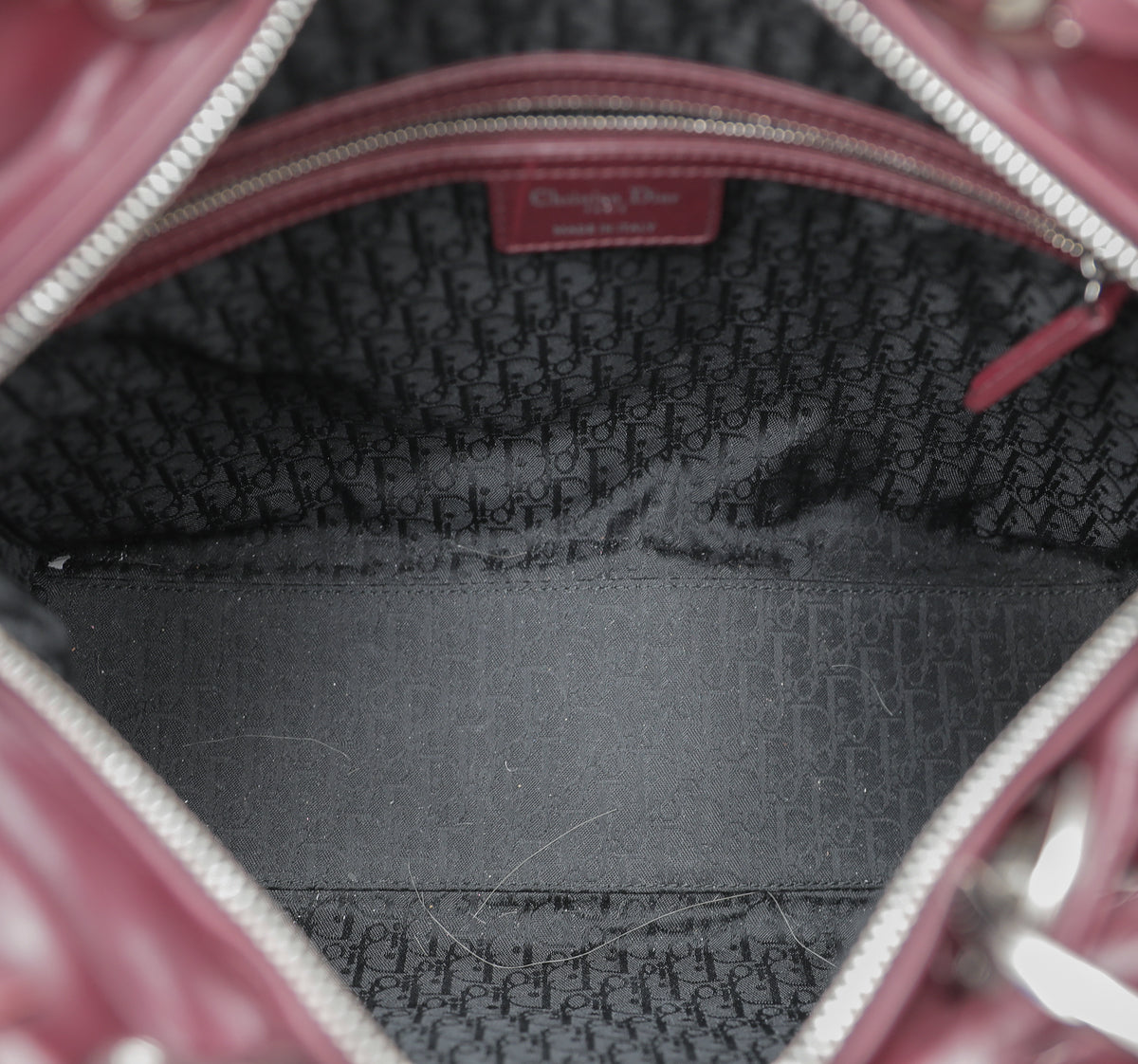 Christian Dior Burgundy Cannage Bow Lady Dior Bag-Christian Dior-THE CLOSET