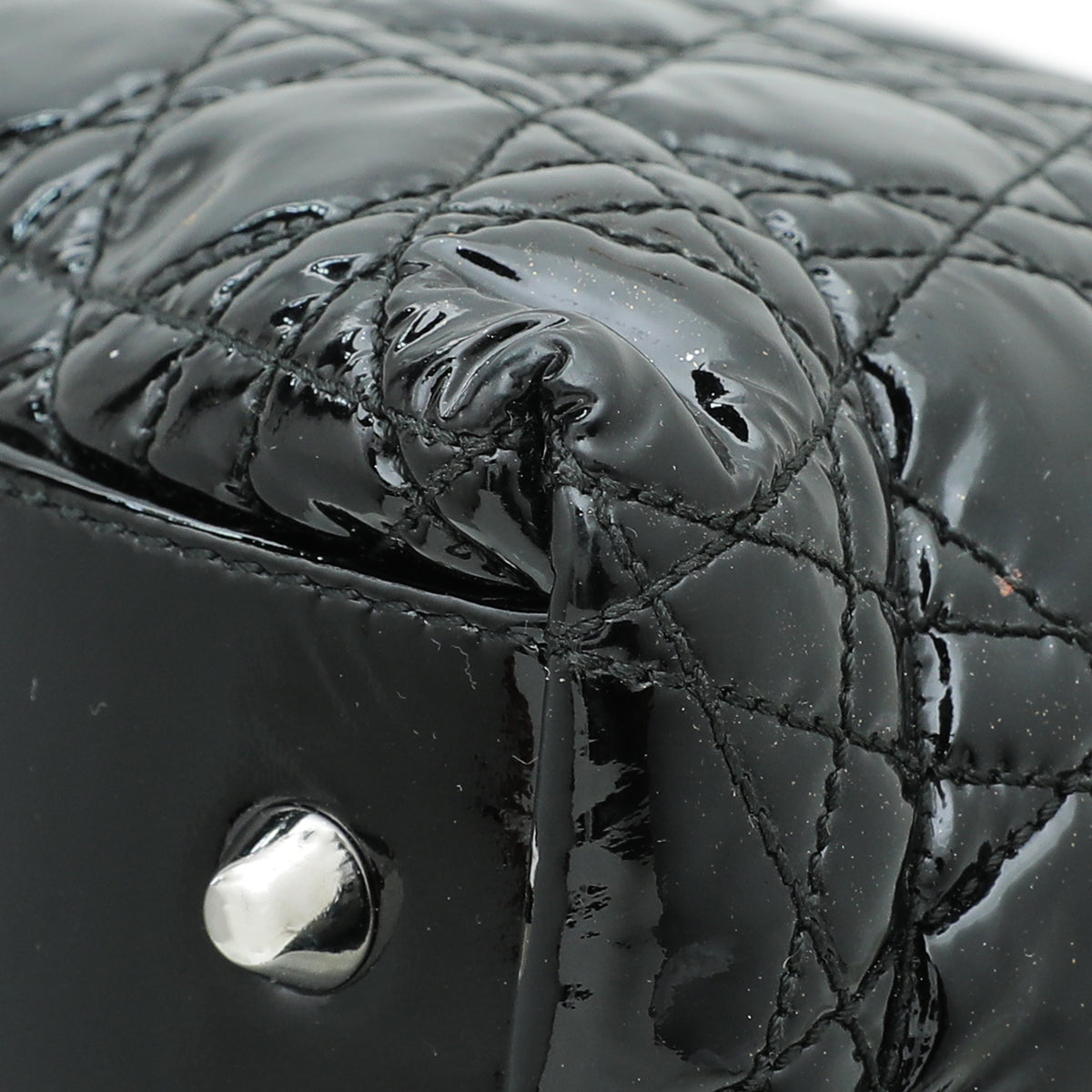 Christian Dior Black Lady Dior Cannage Soft Tote Bag-Christian Dior-THE CLOSET