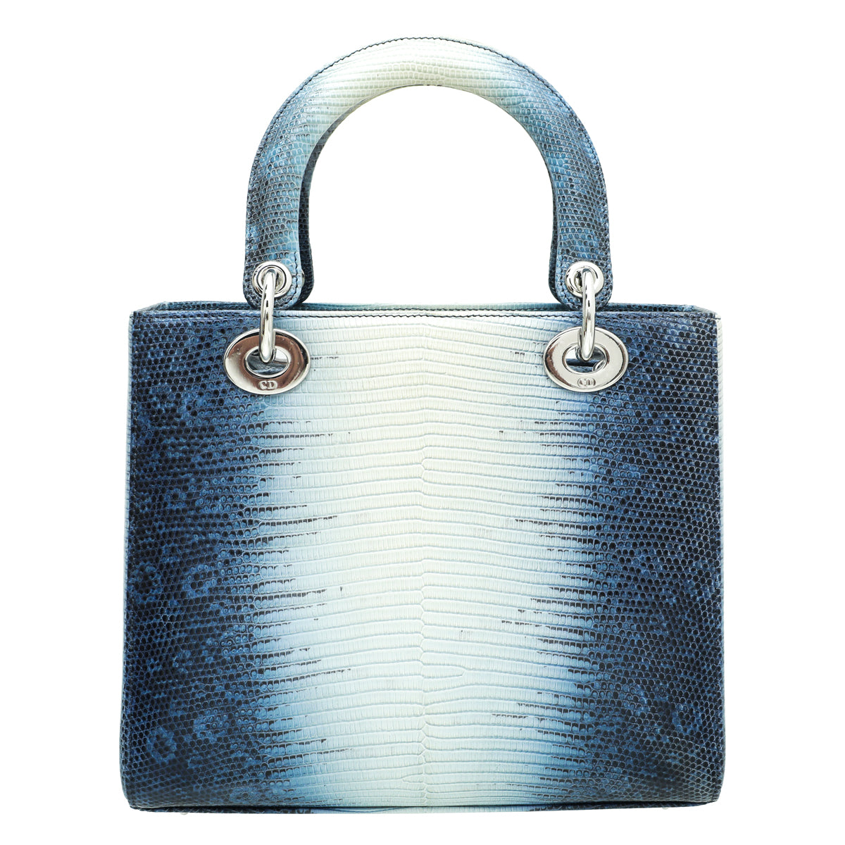 Christian Dior Blue Lizard Lady Dior Medium Bag-Christian Dior-THE CLOSET