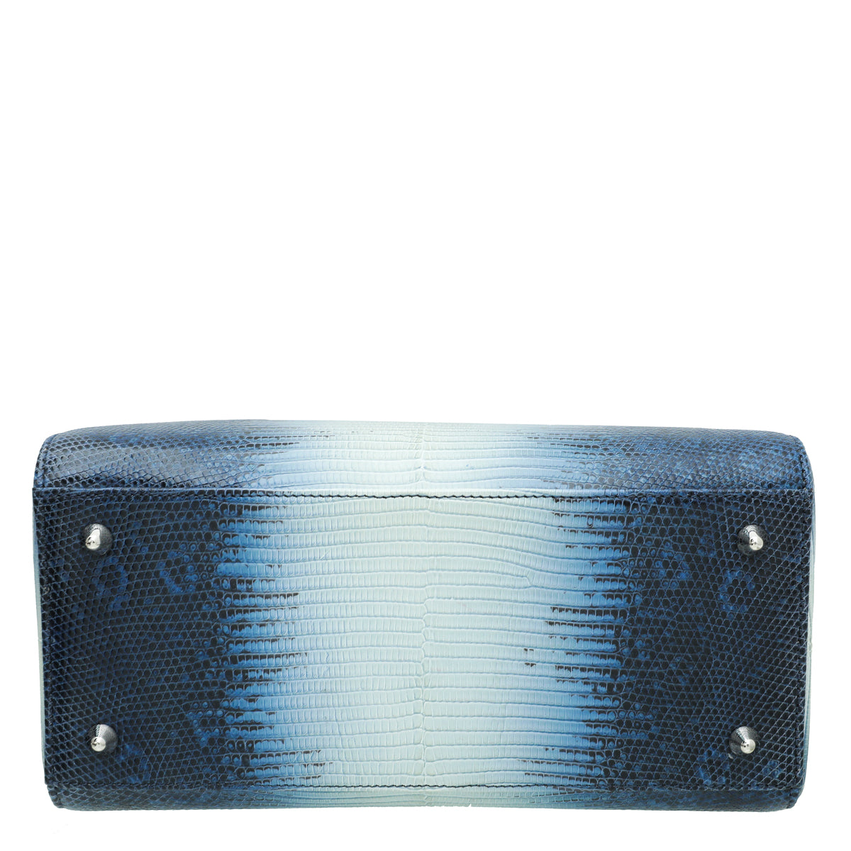 Christian Dior Blue Lizard Lady Dior Medium Bag-Christian Dior-THE CLOSET