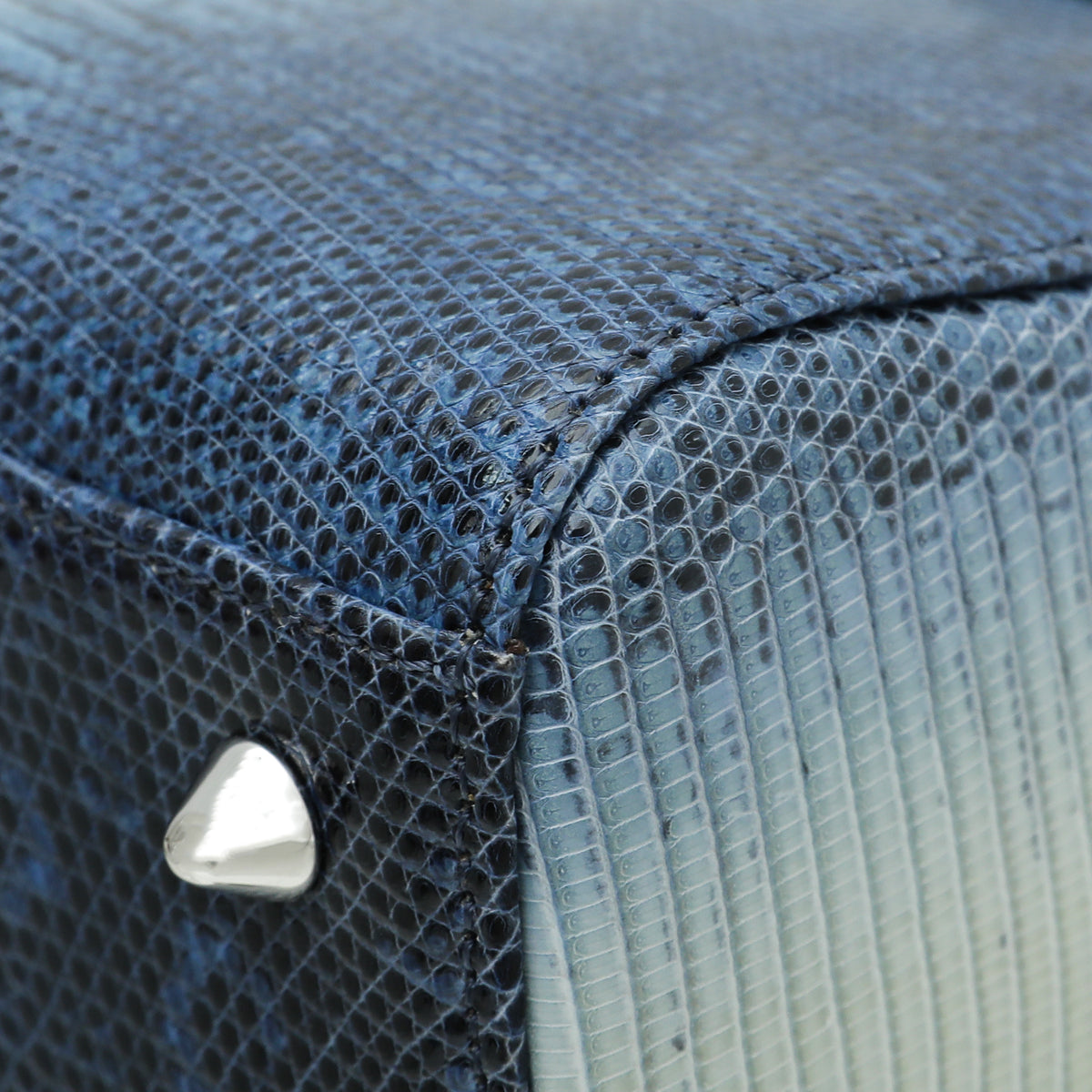 Christian Dior Blue Lizard Lady Dior Medium Bag-Christian Dior-THE CLOSET