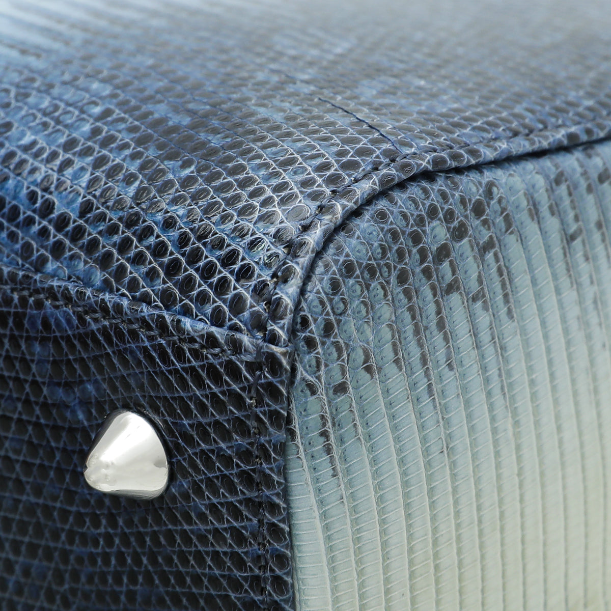 Christian Dior Blue Lizard Lady Dior Medium Bag-Christian Dior-THE CLOSET