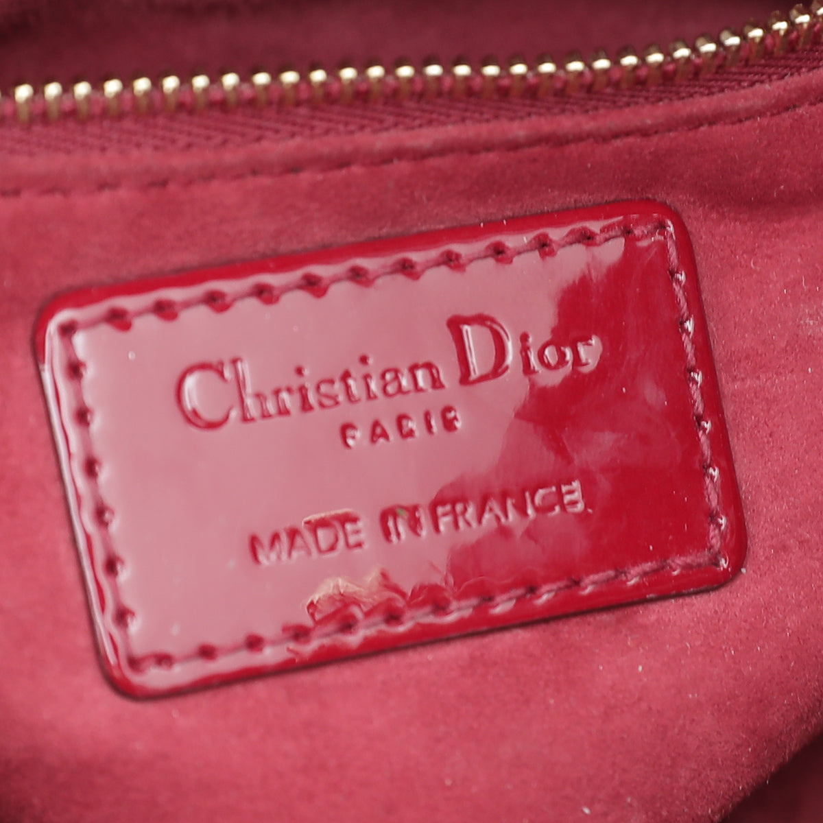 Christian Dior Cherry Red Lady Dior Mini Bag