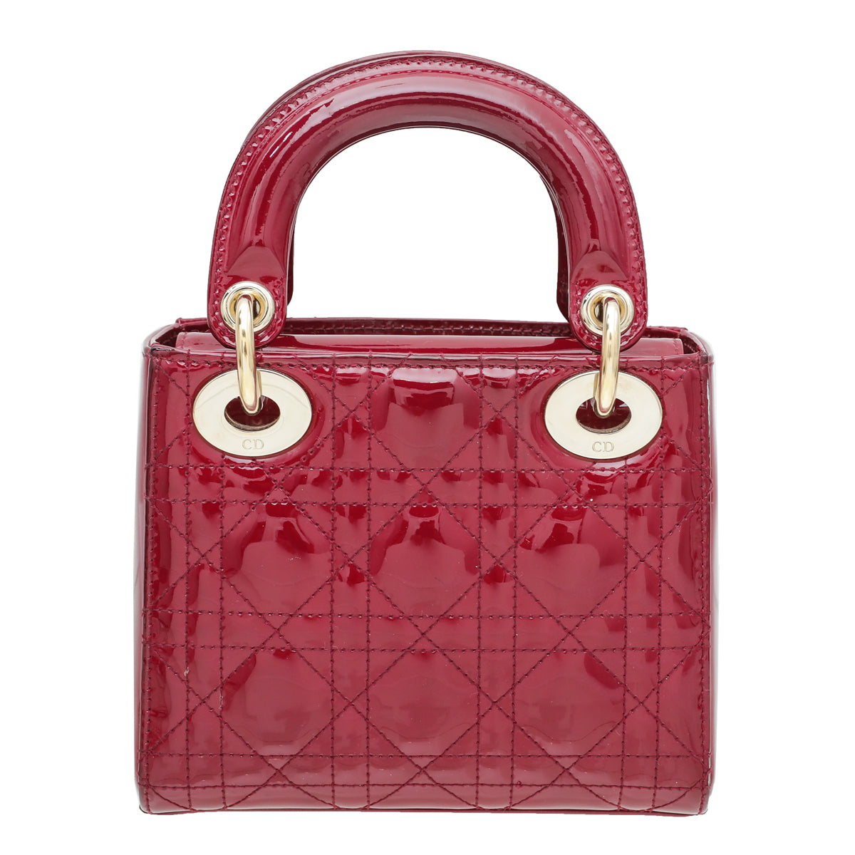 Preloved Vintage Christian Dior Red Leather Mini Lady Dior Bag 17BO0176 060923 Off
