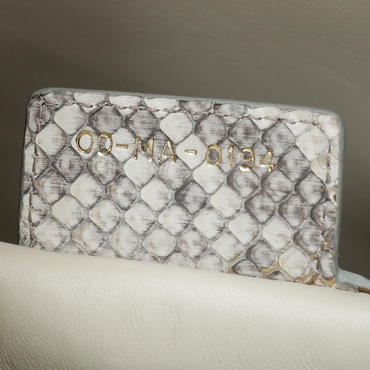 Christian Dior Bicolor Python Lady Dior Large Bag-Christian Dior-THE CLOSET