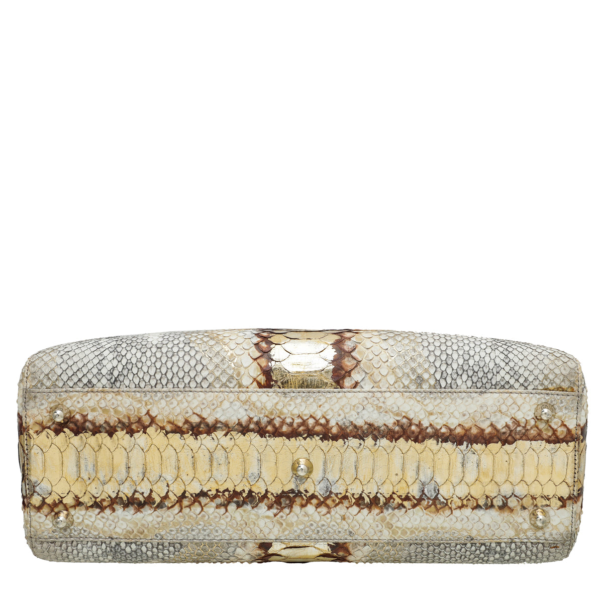 Christian Dior Bicolor Python Lady Dior Large Bag-Christian Dior-THE CLOSET