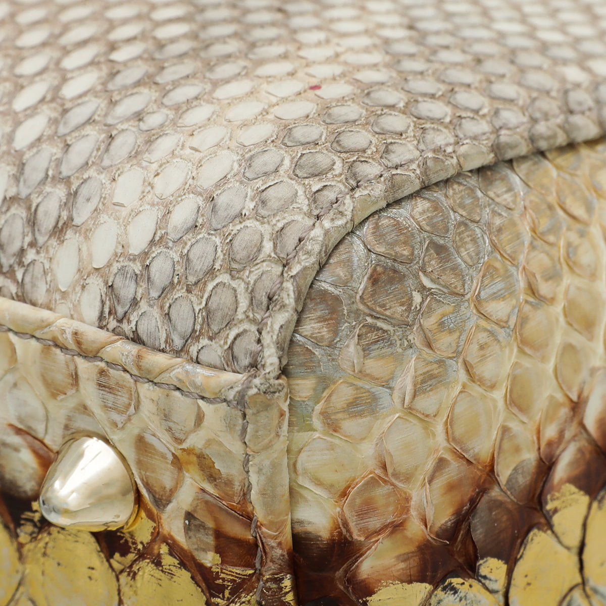 Christian Dior Bicolor Python Lady Dior Medium Bag-Christian Dior-THE CLOSET