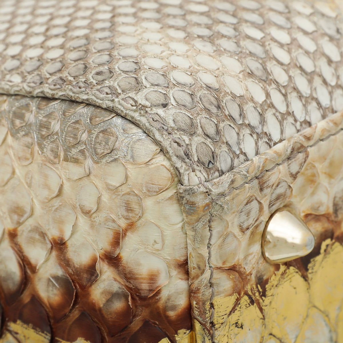 Christian Dior Bicolor Python Lady Dior Medium Bag-Christian Dior-THE CLOSET