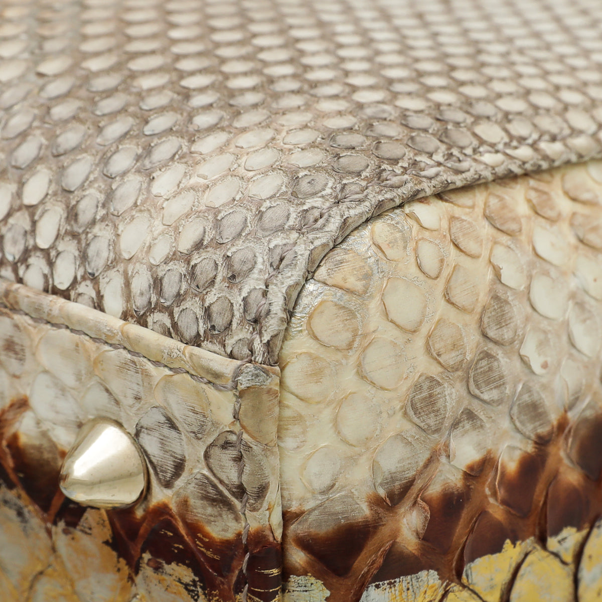 Christian Dior Bicolor Python Lady Dior Medium Bag-Christian Dior-THE CLOSET