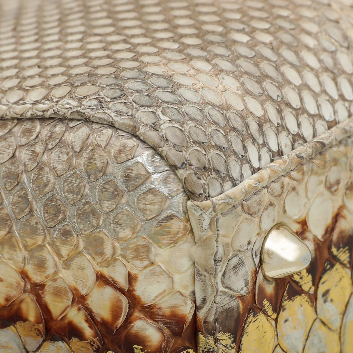 Christian Dior Bicolor Python Lady Dior Medium Bag-Christian Dior-THE CLOSET