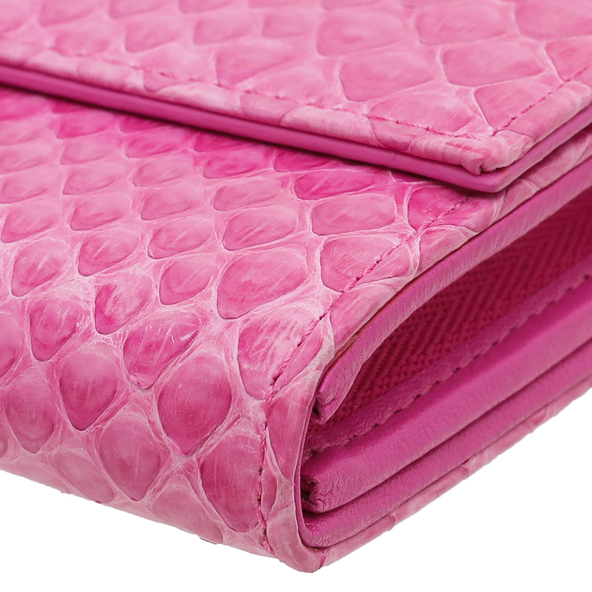 Christian Dior Pink Lady Dior Python Rendezvous Wallet On Chain – THE ...