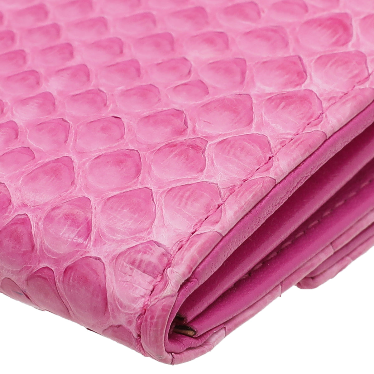 Christian Dior Pink Lady Dior Python Rendezvous Wallet On Chain-Christian Dior-THE CLOSET