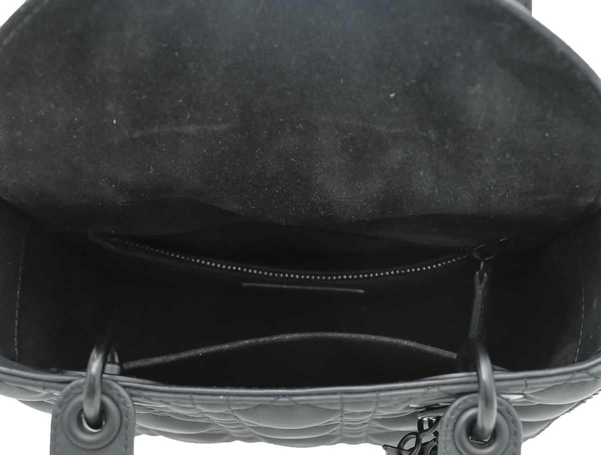 Christian Dior Black Black Lady Dior So Black My ABCDior Bag-Christian Dior-THE CLOSET