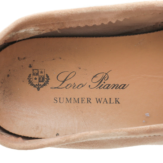 Loro Piana Peanut Butter Summer Charms Moccasin 39.5