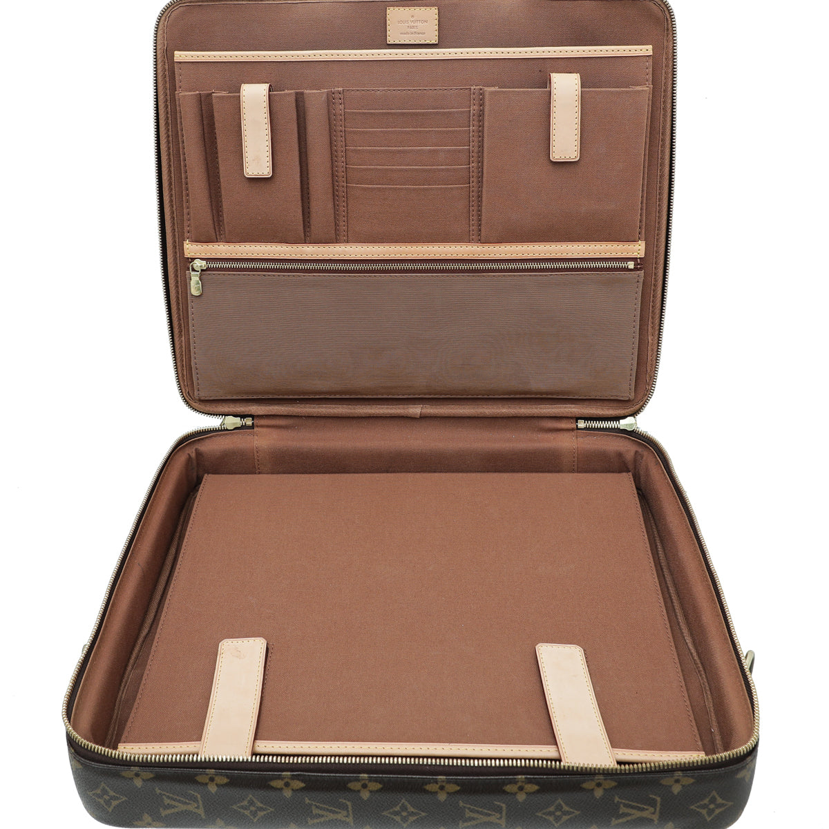 ＊LOUIS VUITTON ケース ブラウン Louis Vuitton Brown Monogram Cupertino Briefcase Bag – THE CLOSET