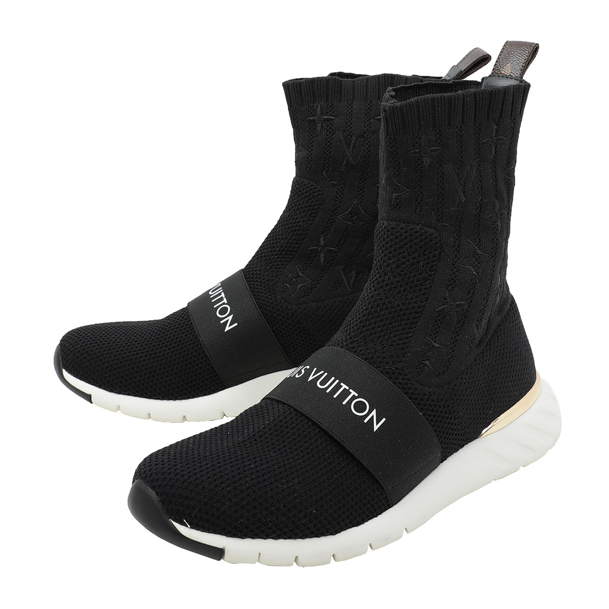 Louis Vuitton Aftergame Sock Sneakers - Black Sneakers, Shoes - LOU286551