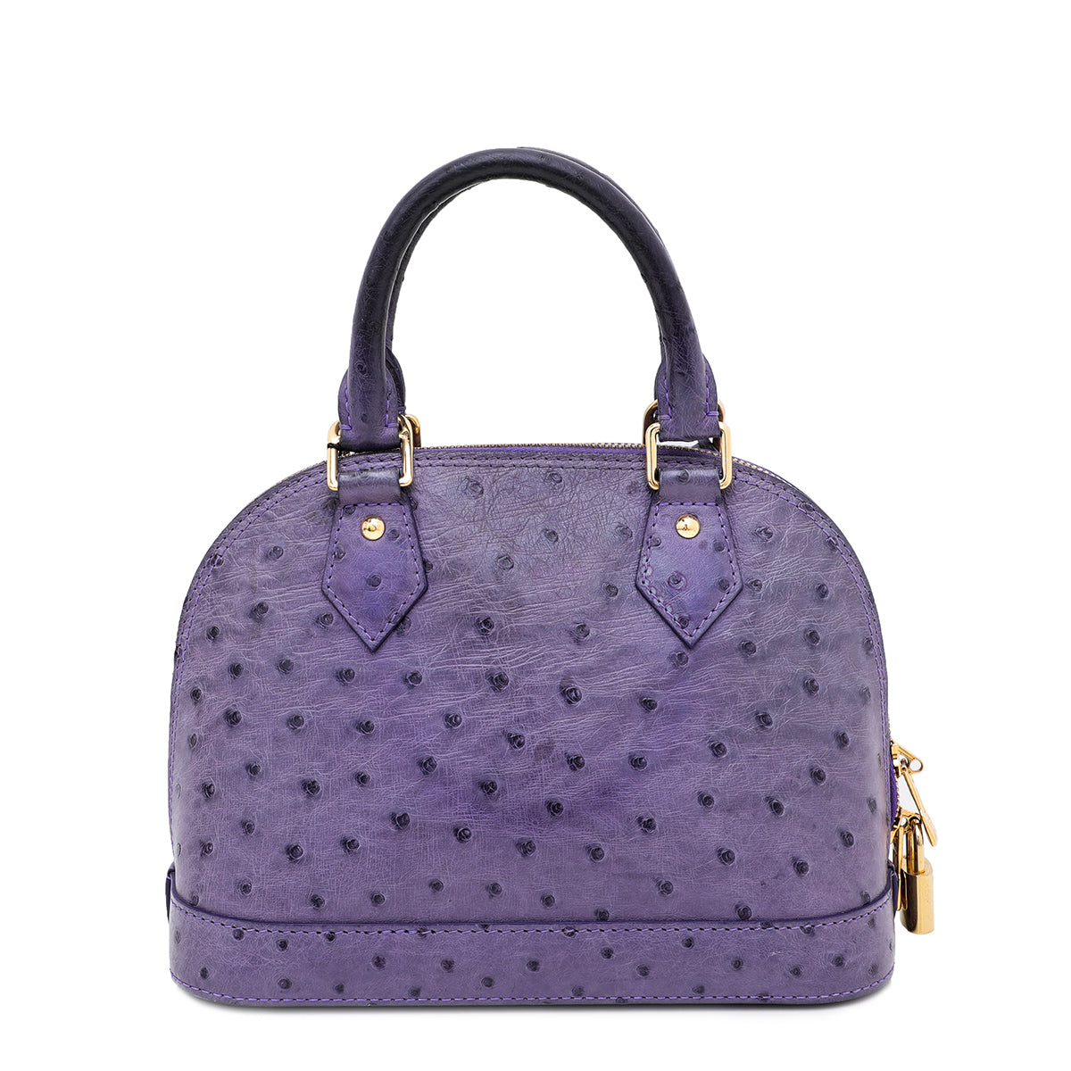 Louis Vuitton Figue Ostrich Alma BB Bag-Louis Vuitton-THE CLOSET