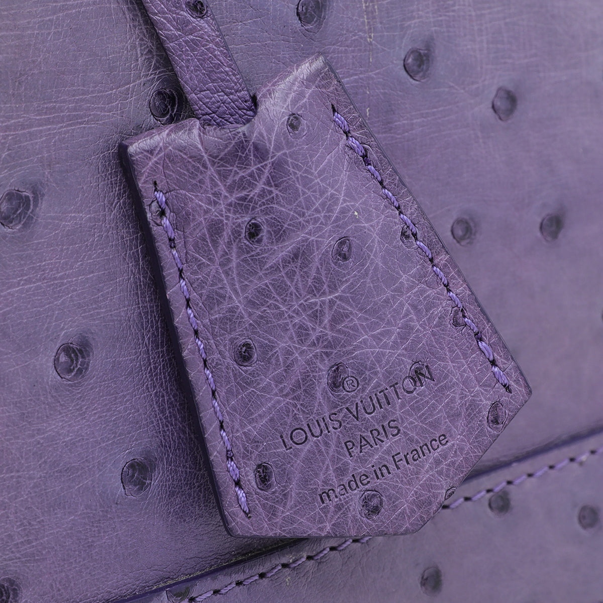 Louis Vuitton Figue Ostrich Alma BB Bag-Louis Vuitton-THE CLOSET