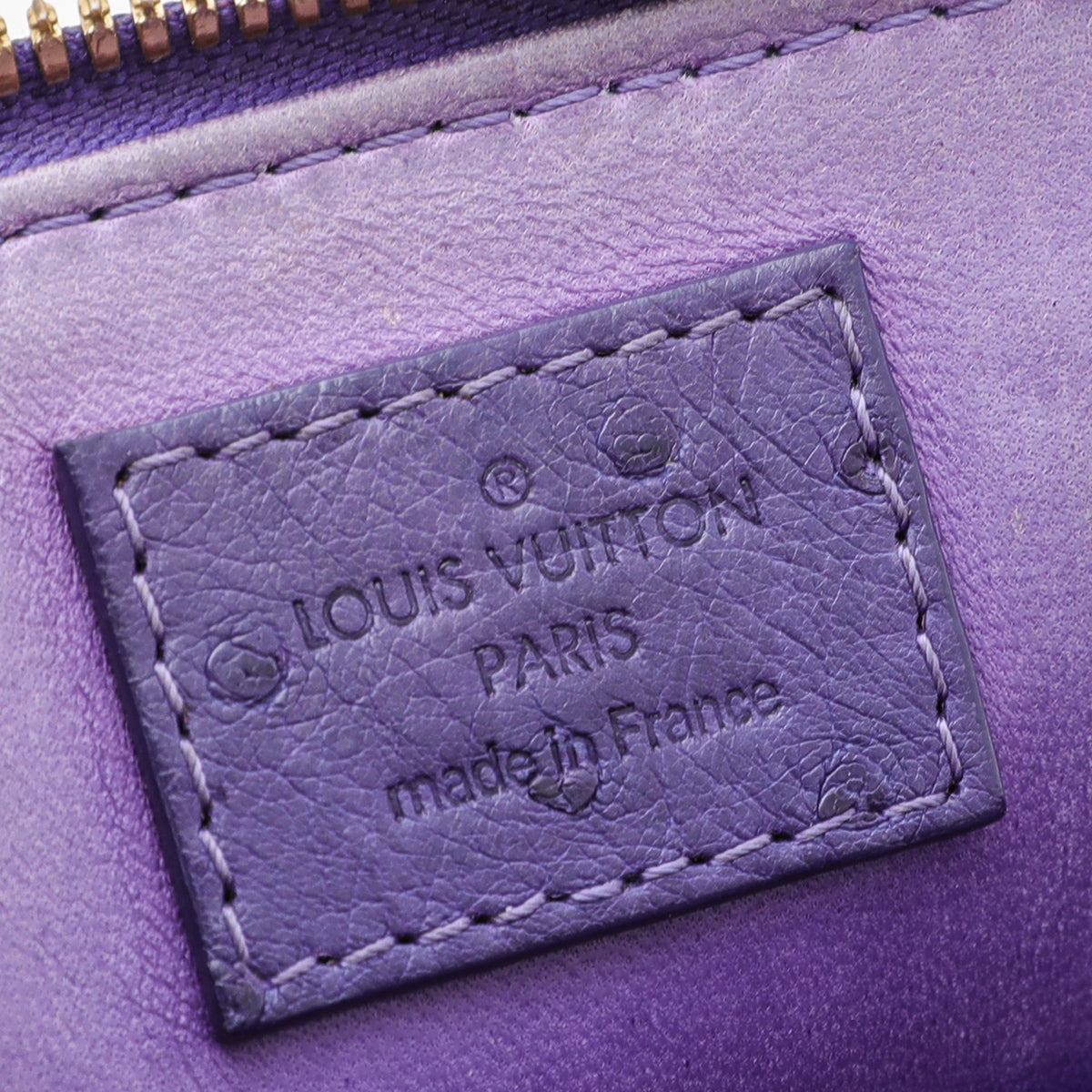 Louis Vuitton Figue Ostrich Alma BB Bag