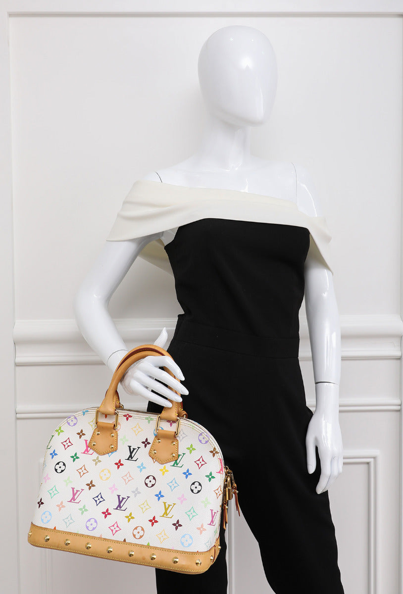 Louis Vuitton White - Multicolor Alma Bag-Louis Vuitton-THE CLOSET