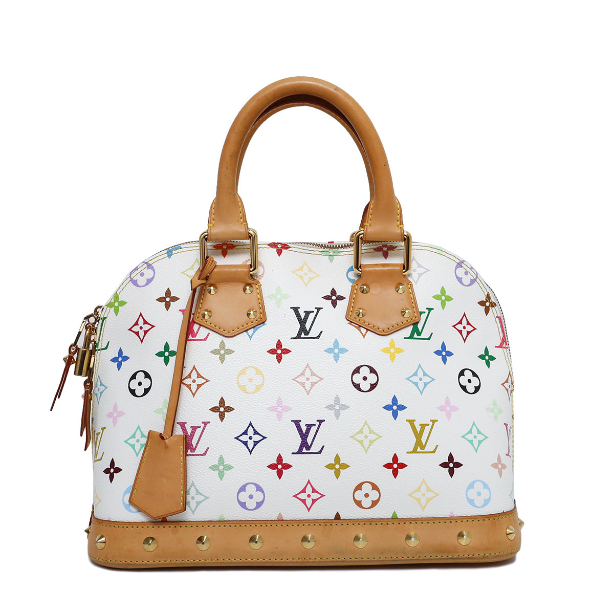 Louis Vuitton White Multicolor Alma Bag – THE CLOSET
