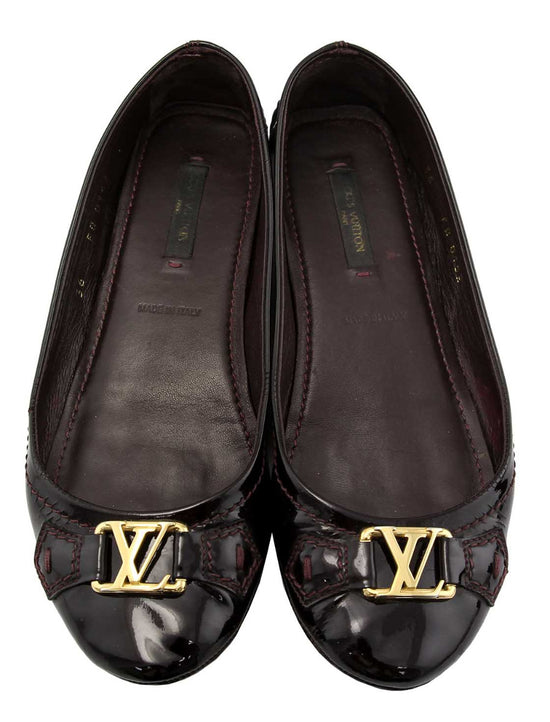 Louis Vuitton Amarante Initial Ballerina Flats 36