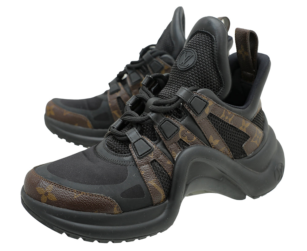 Louis Vuitton Black Monogram Archlight Trainer Sneakers 37.5-Louis Vuitton-THE CLOSET