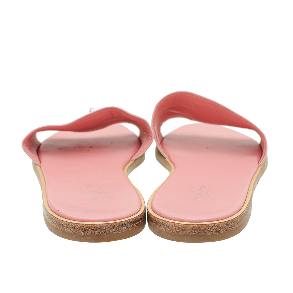 Louis Vuitton Azur Pink Lock It Flat Mule 41-Louis Vuitton-THE CLOSET