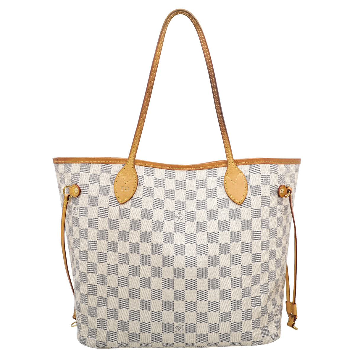 Louis Vuitton Azur Neverfull MM Bag W- Initial-Louis Vuitton-THE CLOSET