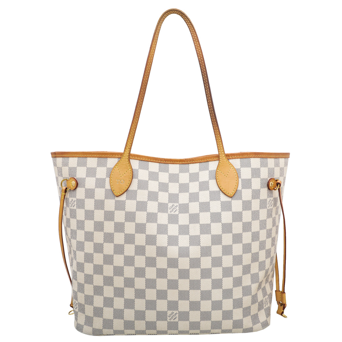 Louis Vuitton Azur Neverfull MM Bag W/ Initial – The Closet