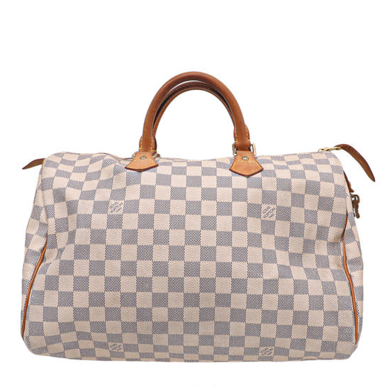 Louis Vuitton Azur Speedy 35 Bag