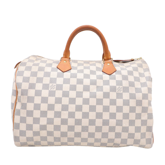 Louis Vuitton Azur Speedy 35 Bag