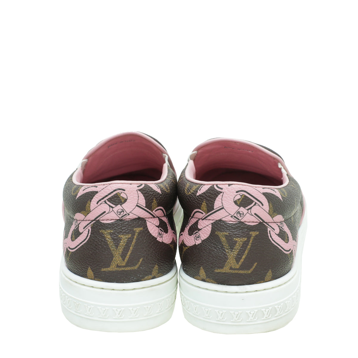Louis Vuitton Monogram Bay Flower Slip On Sneakers 38.5-Louis Vuitton-THE CLOSET