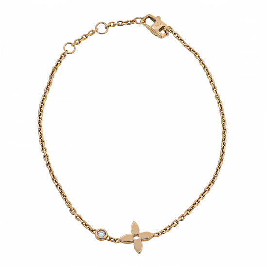 Louis Vuitton 18K Pink Gold Diamond Blossom Chain Bracelet
