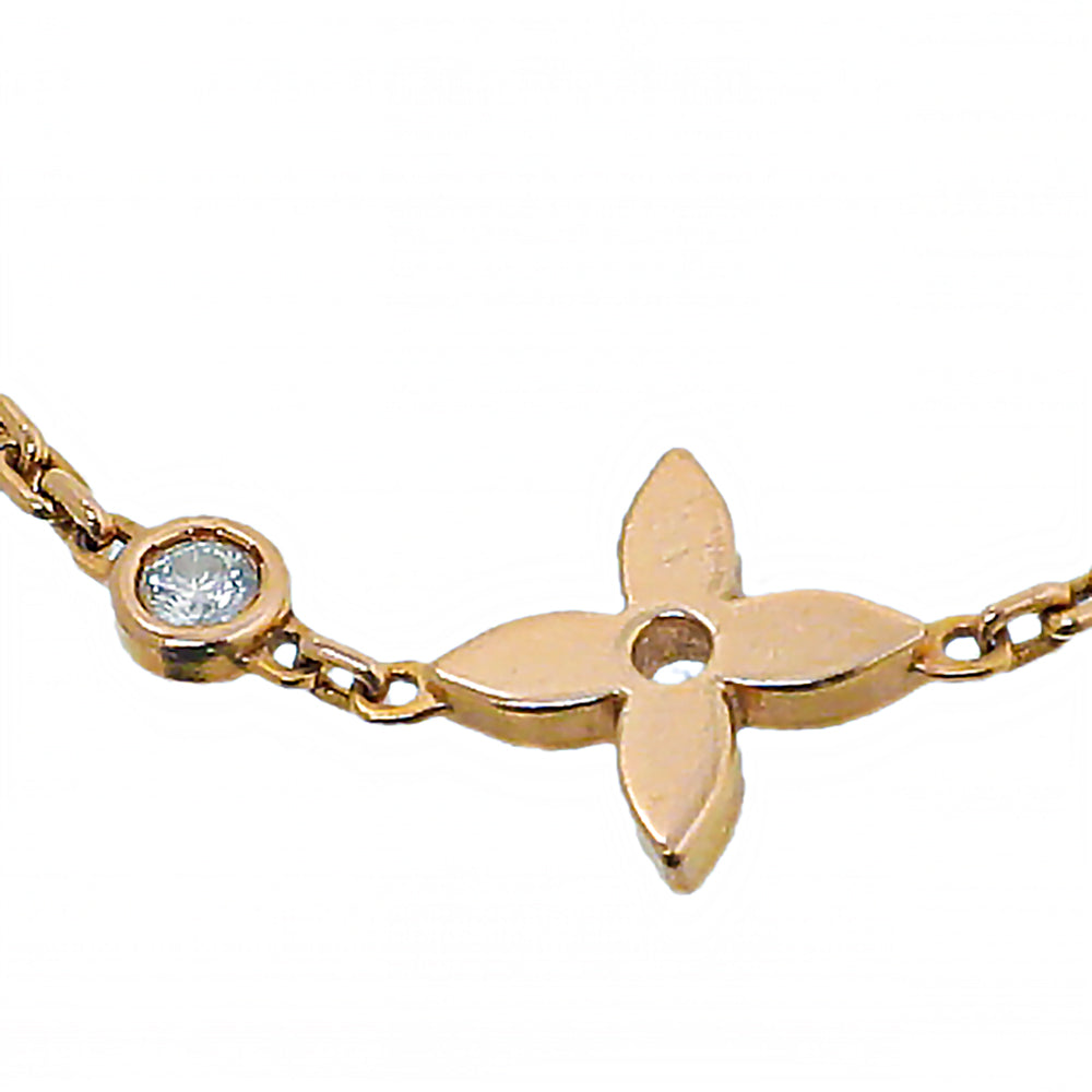 Louis Vuitton 18K Pink Gold Diamond Blossom Chain Bracelet-Louis Vuitton-THE CLOSET