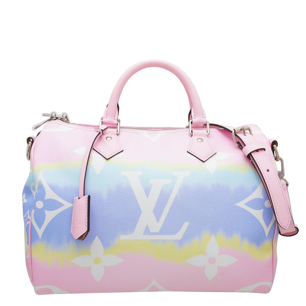 Louis Vuitton Pink Pastel Giant Escale Speedy Bandouliere Bag – The Closet