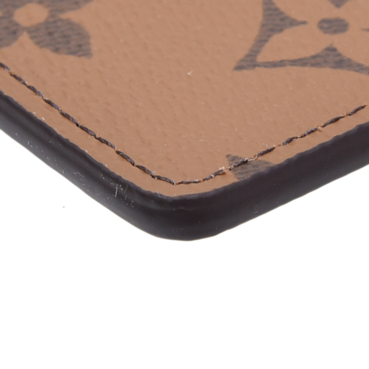 Louis Vuitton Brown Monogram Reverse Flat Card Holder-Louis Vuitton-THE CLOSET
