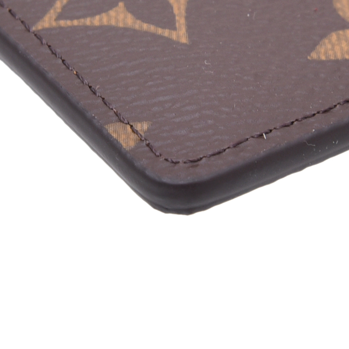 Louis Vuitton LV Side up card holder new Brown Leather ref.615462